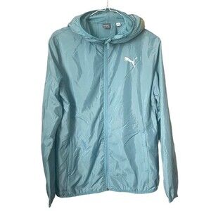 Puma Windbreaker Zip Up Hooded with Pockets Jacket